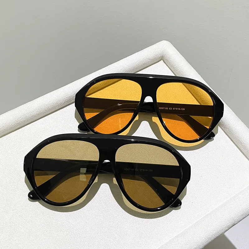 Men'S Fashion Old Money - ファッションオーバーサイズパイロットサングラス レディース ヴィンテージフラットトップシェード UV400 メンズ アウトドアスポーツ