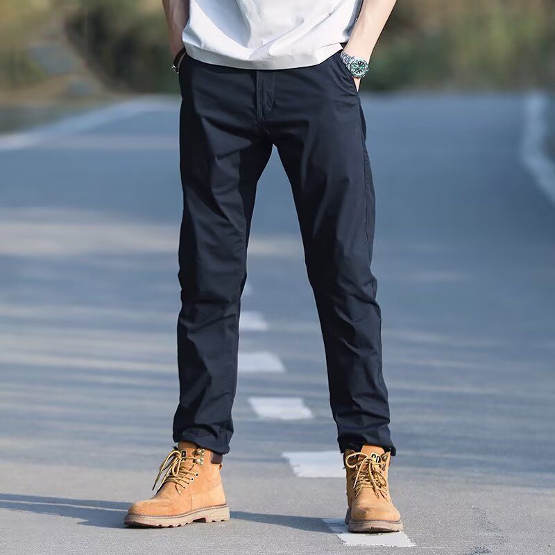 Men'S Fashion Trousers - 2026年ファッション 防水・防風・通気性のある春夏用ルーズメンズストレートカジュアルパンツ マルチバッグオーバーオールズトラウザーズ