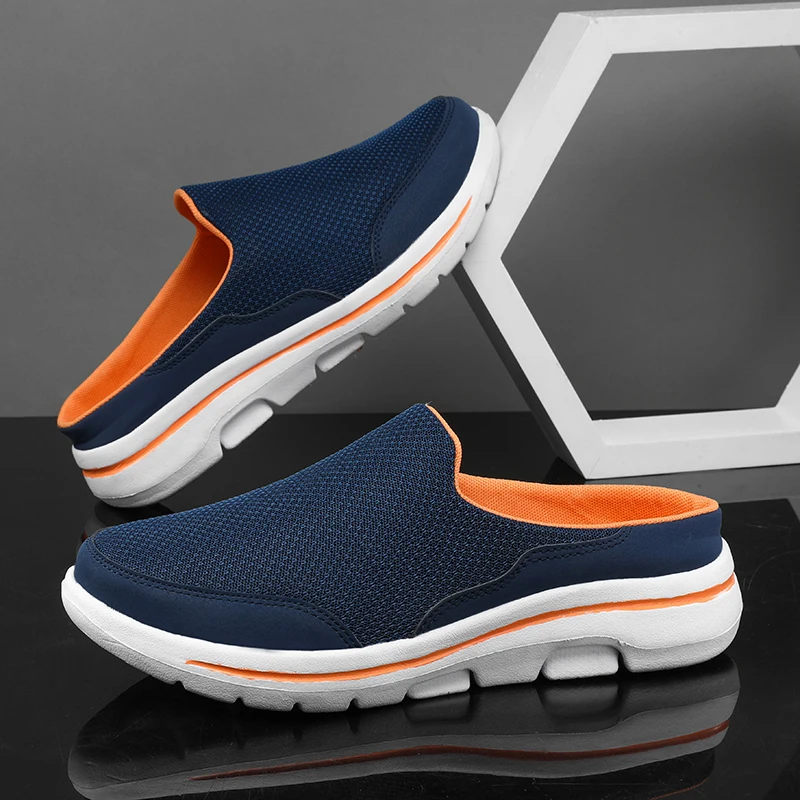 Mens Fashion Summer 2025 - 2025 男性スリッパ夏通気性ホーム屋内スリッパ男性厚底スライドファッションカップルウォーキングシューズプラスサイズ 39-48