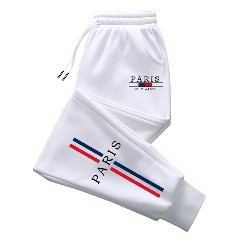 Men'S Fashion Paris 2025 - パリファッションスウェットパンツ男性用オールシーズンデイリーカジュアルスポーツジョガーパンツ2025人気男性ホームアウトドア快適ソフトパンツ