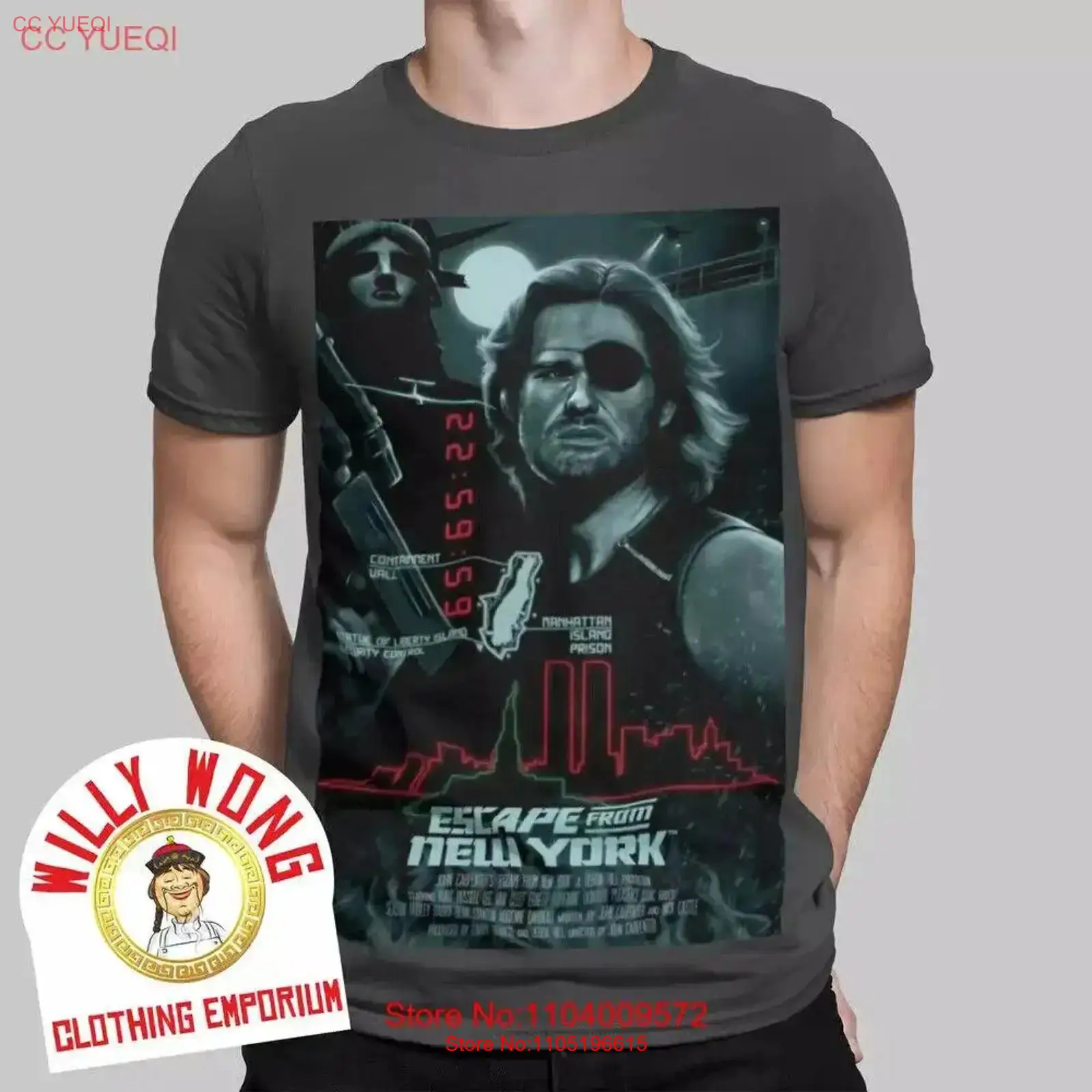 Men'S Fashion From The 80S - エスケープ フロム ニューヨーク Tシャツ レトロ 映画
