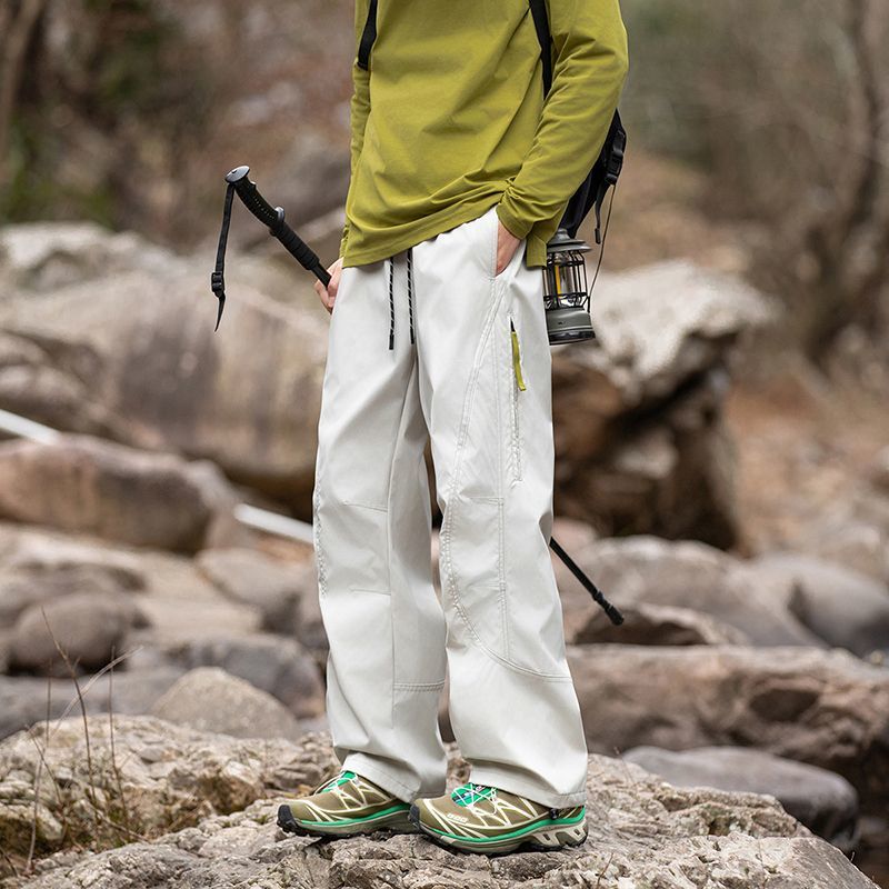 Men'S Fashion Trousers - メンズファッション速乾防水カーゴロングパンツアウトドアハイキングルーズフィットトレンディカジュアルストレートレッグトラウザーズ ​