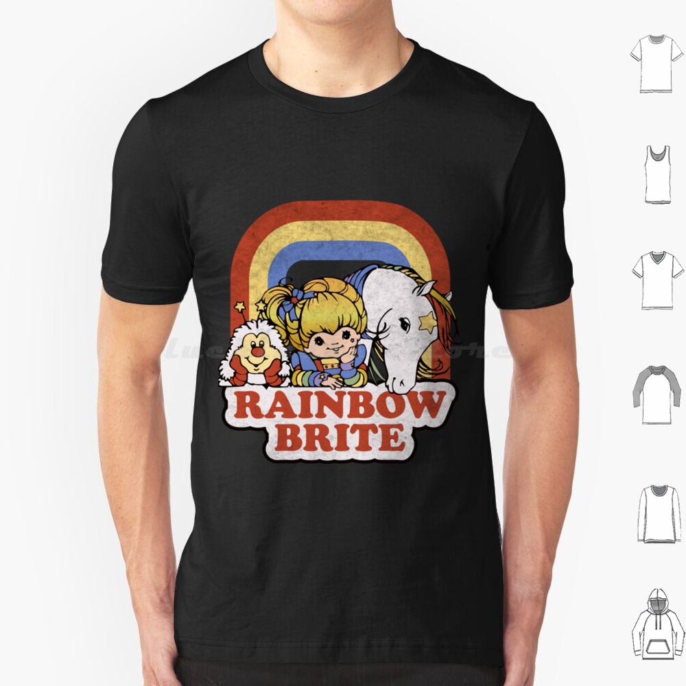 Men'S Fashion From The 80S - レインボーブライト Tシャツ Tシャツ コットン メンズ レディース