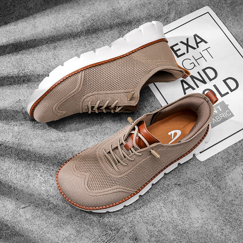 Casual Sneakers Men - スタイリッシュなメンズワイドボックスシューズ、ベアフットシューズ、カジュアルメッシュブローグスニーカー、ミニマリスト、ゼロドロップ、夏のファッション、通気性のあるメンズスニーカー