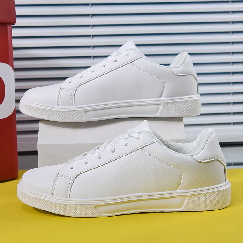 Casual Sneakers Men - 男性と女性向けの白いスニーカー、超軽量合成皮革カジュアルスポーツシューズ、快適で耐摩耗性があり、毎日の通勤や学校に最適です。