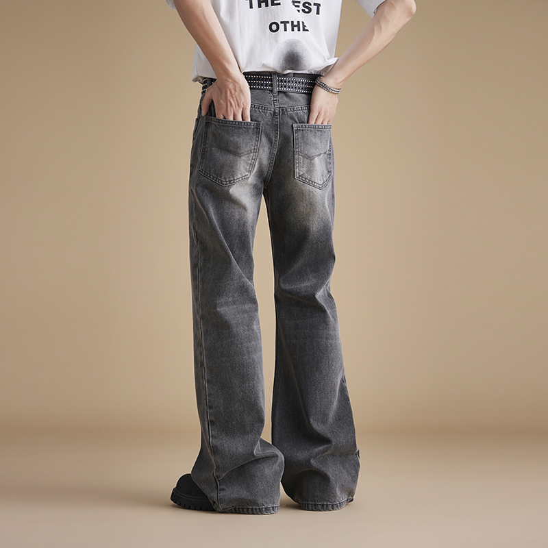 男性韓国ストリートウェアヴィンテージファッションルーズカジュ - Men'S Fashion Jeans And Boots のレビューと価格