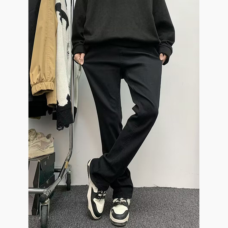 2026年アメリカンスタイルハイストリートメンズブラックリッ - Men'S Fashion Jeans And Boots のレビューと価格