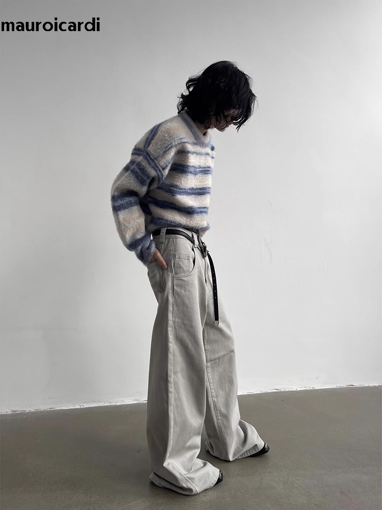マロウicardi-flowy baggyワイドパンツ、男性 - Mens Fashion Dark Grey Pants のレビューと価格