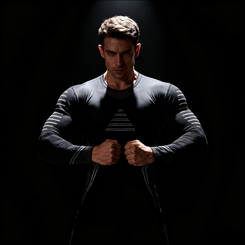 圧縮ランニングシャツ男性クイックドライ長袖スポーツウェア男性 - Muscle Tee Workout のレビューと価格