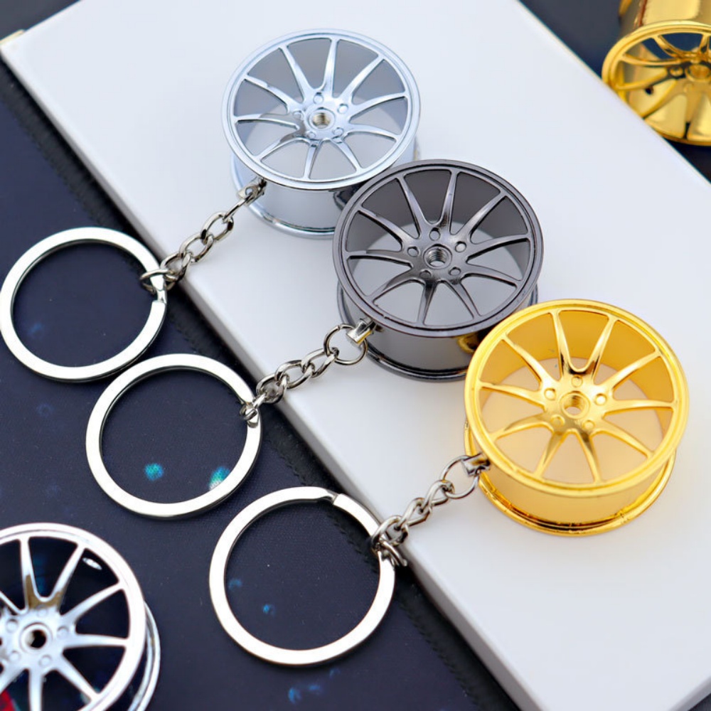クリエイティブホイールハブキーホルダー金属車の修正ペンダント - Men'S Fashion Hub のレビューと価格