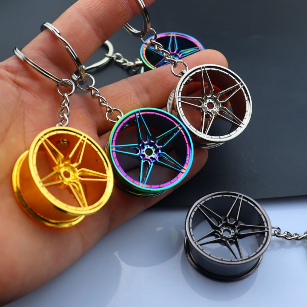 クリエイティブホイールハブキーホルダー金属車の修正ペンダント - Men'S Fashion Hub のレビューと価格