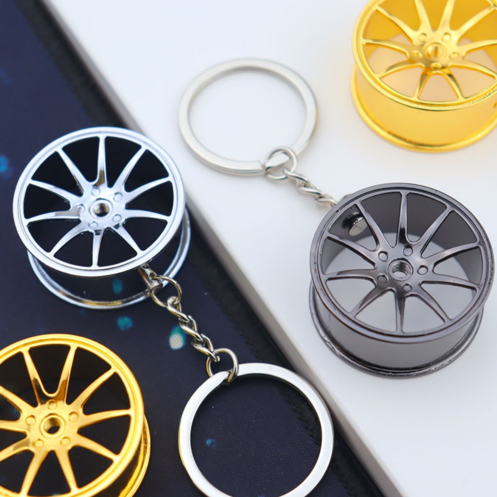 クリエイティブホイールハブキーホルダー金属車の修正ペンダント - Men'S Fashion Hub のレビューと価格
