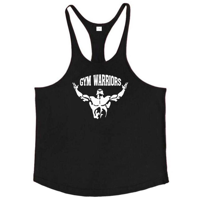 メンズコットンジムウォリアーズタンクトップランニングベストY - Muscle Tee Workout のレビューと価格