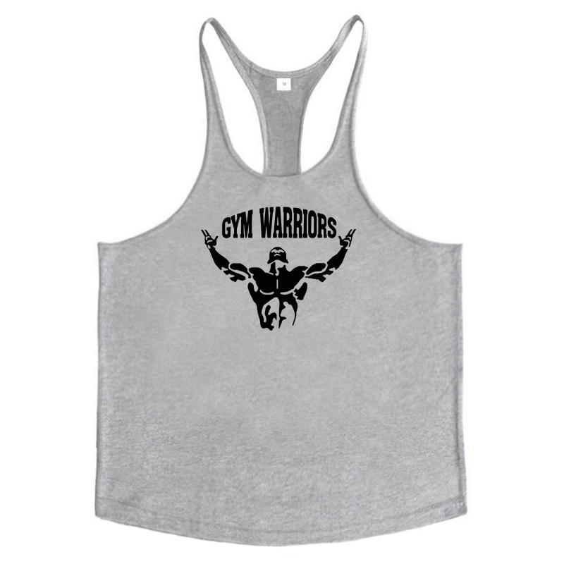 メンズコットンジムウォリアーズタンクトップランニングベストY - Muscle Tee Workout のレビューと価格