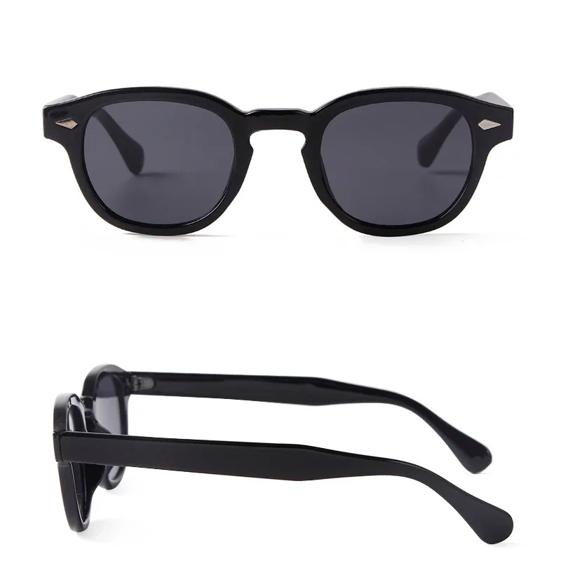ヴィンテージラウンドサングラス女性男性レトロリベットグラデー - Men'S Fashion Old Money のレビューと価格