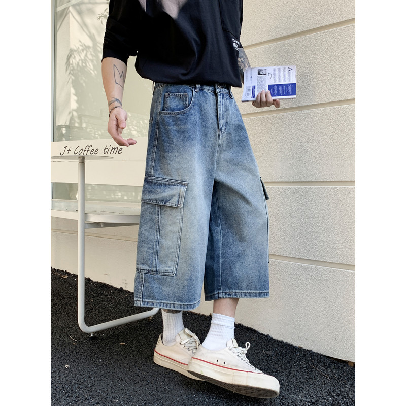 新しいメンズカーゴショーツ夏通気性コットンブレンドカジュアル - Men'S Fashion Trousers のレビューと価格