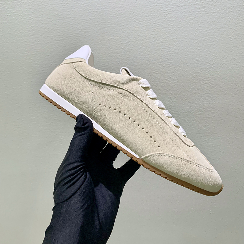 ユニセックスレディースカジュアルシューズ本革スエードスニーカ - Casual Sneakers Men のレビューと価格