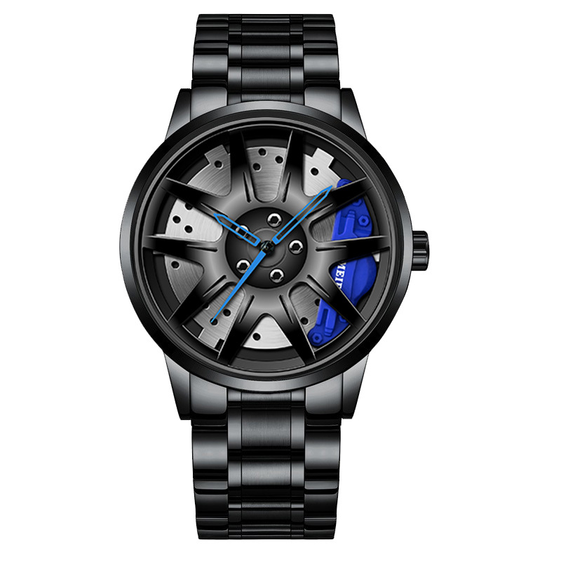 新型メンズトップビッグレザーウォッチ、メンズカーホイールハブ - Men'S Fashion Hub のレビューと価格