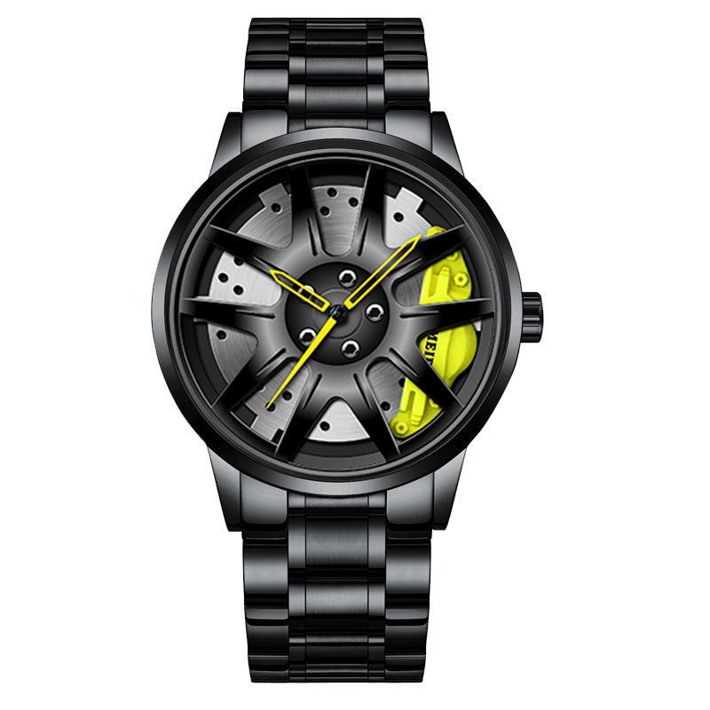 新型メンズトップビッグレザーウォッチ、メンズカーホイールハブ - Men'S Fashion Hub のレビューと価格