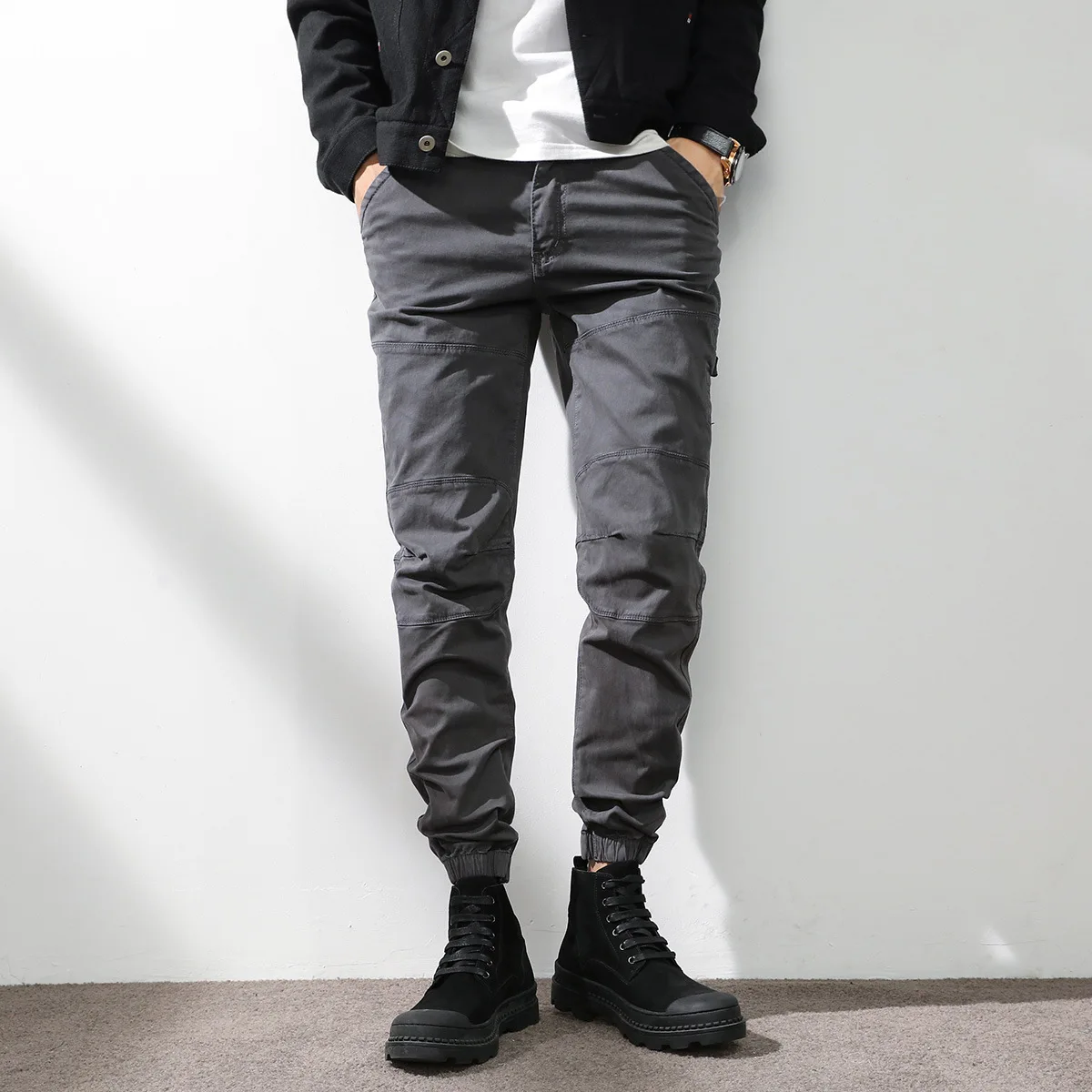 アメリカンスタイルの新しいファッションメンズソリッドカラール - Men'S Fashion Trousers のレビューと価格