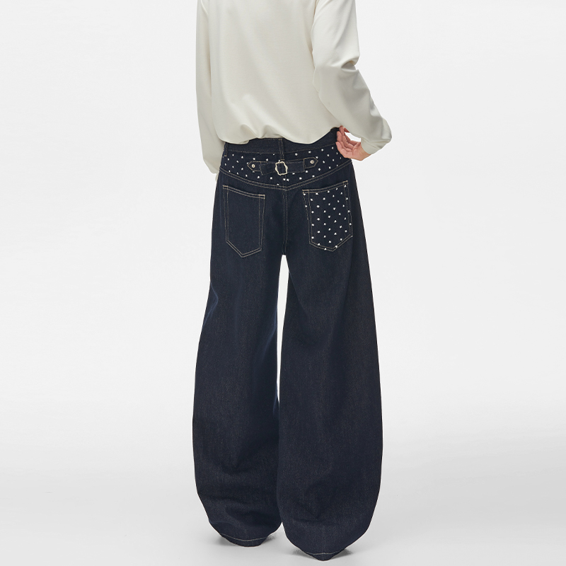 秋のデザイン スタープリント ロウデニム ブルージーンズ メ - Men'S Fashion Jeans And Boots のレビューと価格
