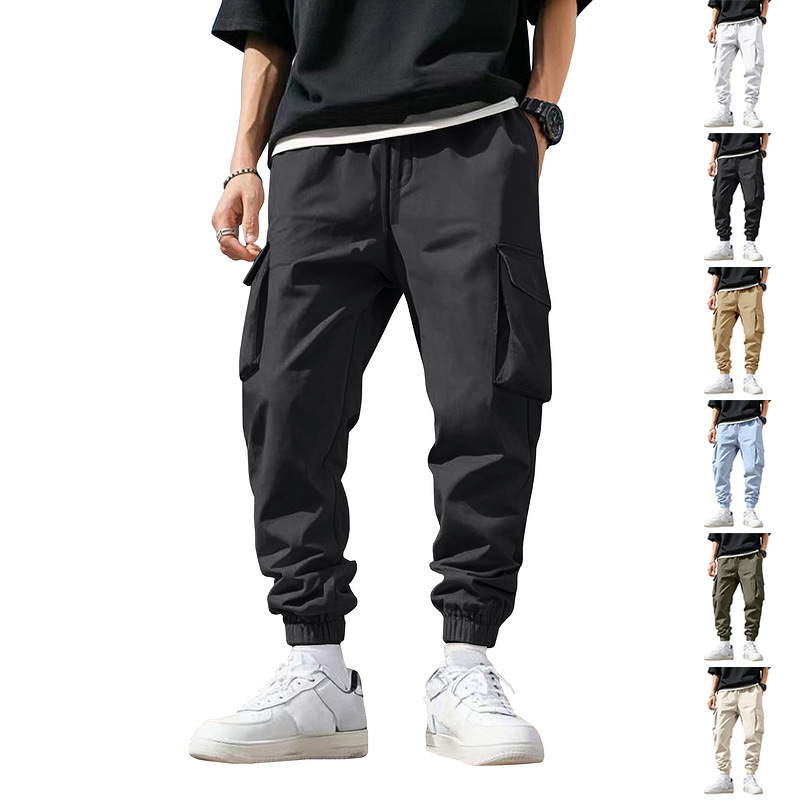 メンズ マルチポケット カーゴジョガー ゴムウエスト ルーズ - Men'S Fashion Trousers のレビューと価格