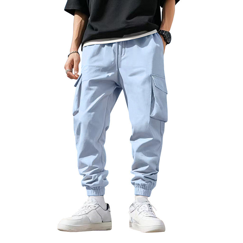 メンズ マルチポケット カーゴジョガー ゴムウエスト ルーズ - Men'S Fashion Trousers のレビューと価格