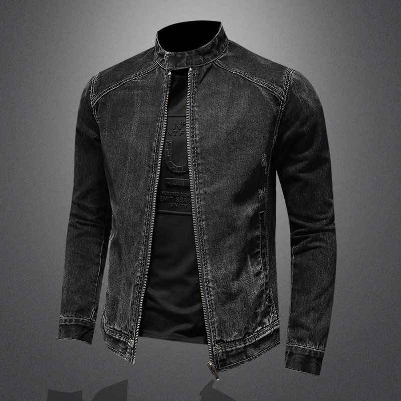 パイロットカラー付きヴィンテージメンズジャケット,ラージサイ - Mens Fashion Denim Jacket のレビューと価格