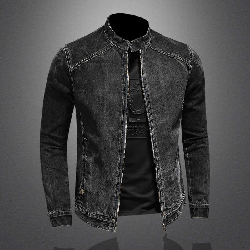 パイロットカラー付きヴィンテージメンズジャケット,ラージサイ - Mens Fashion Denim Jacket のレビューと価格