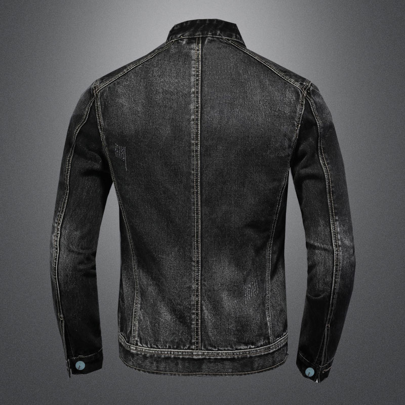 パイロットカラー付きヴィンテージメンズジャケット,ラージサイ - Mens Fashion Denim Jacket のレビューと価格