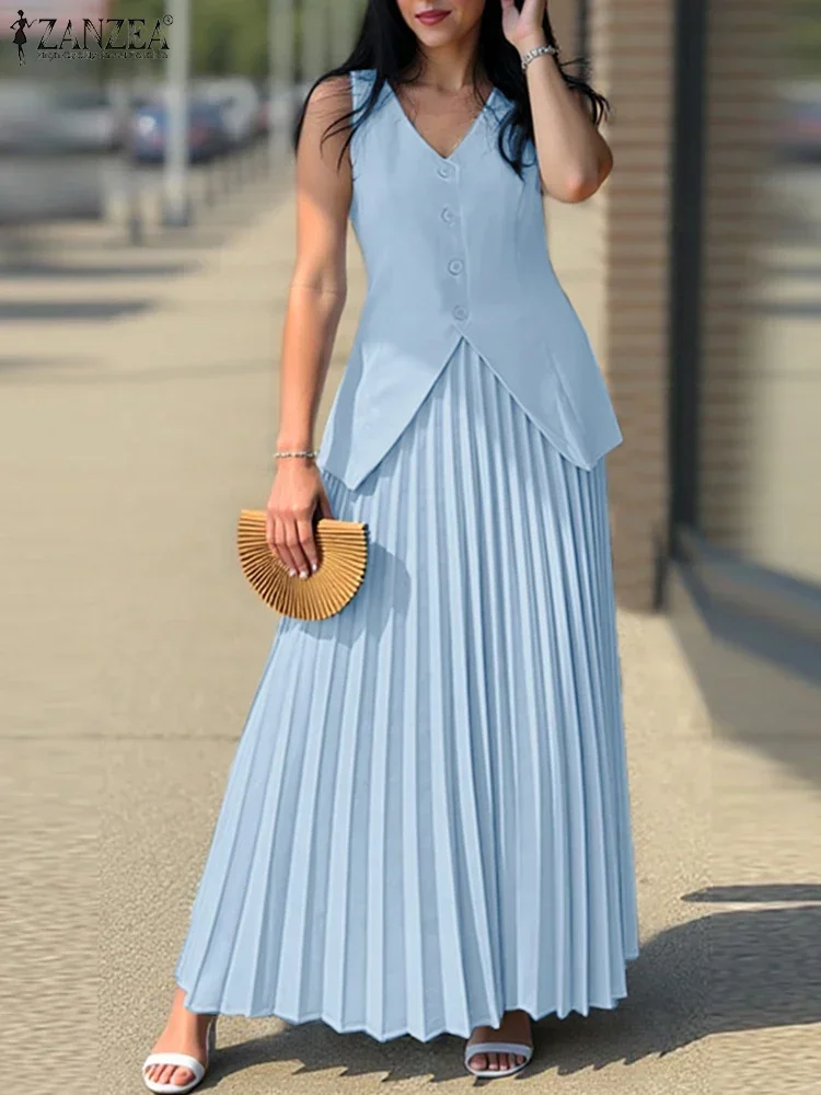 ZANZEA 夏 2 個ドレスセット 2025 ファッション - Mens Fashion Summer 2025 のレビューと価格