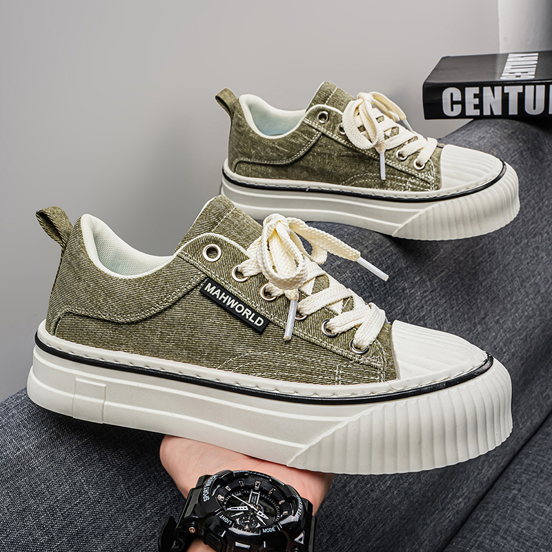 軽量通気性メンズシューズ新しいキャンバスシューズ快適なプラス - Casual Sneakers Men のレビューと価格