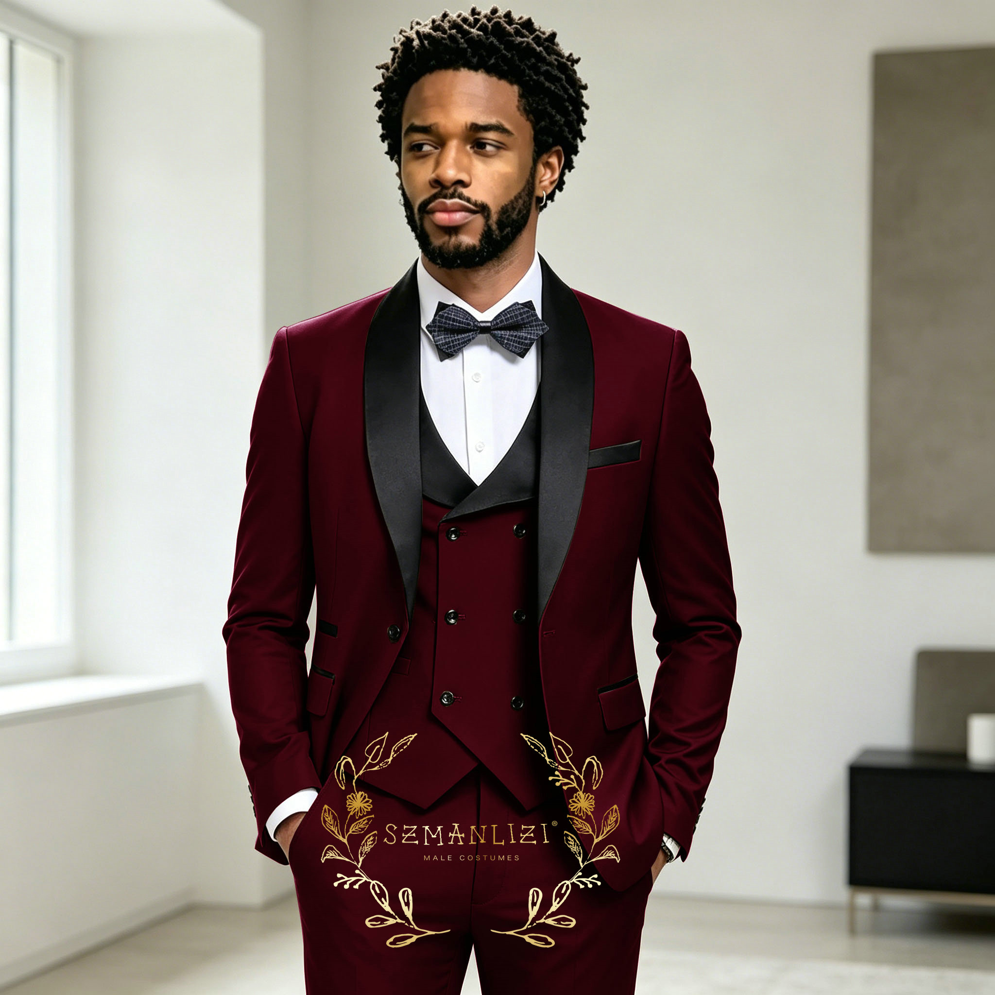 ダークグレー男性のタキシード結婚式のスーツ男性用オーダーメイ - Mens Fashion Dark Grey Pants のレビューと価格