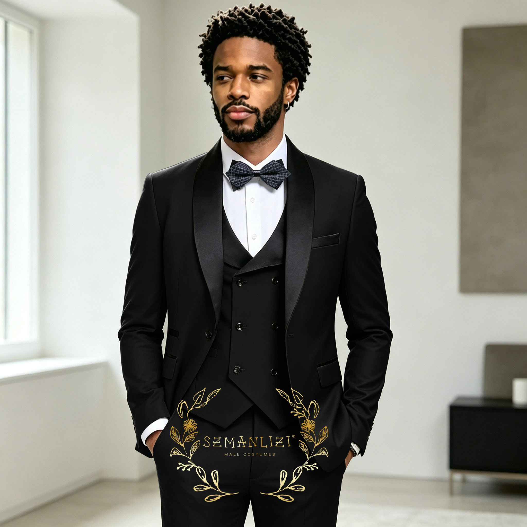 ダークグレー男性のタキシード結婚式のスーツ男性用オーダーメイ - Mens Fashion Dark Grey Pants のレビューと価格