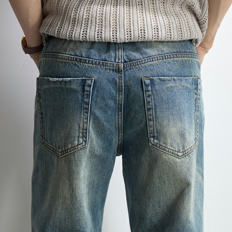アメリカンヴィンテージマイクロフレアジーンズメンズストリート - Men'S Fashion Jeans And Boots のレビューと価格
