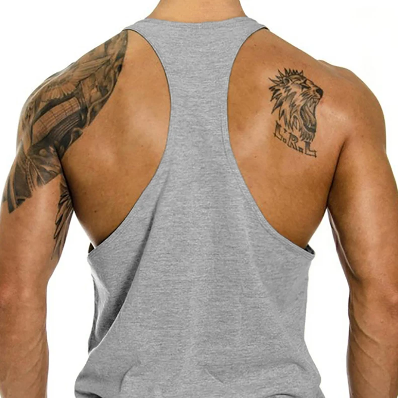 メンズ綿ノースリーブ Tシャツジムボディービルワークアウトタ - Muscle Tee Workout のレビューと価格