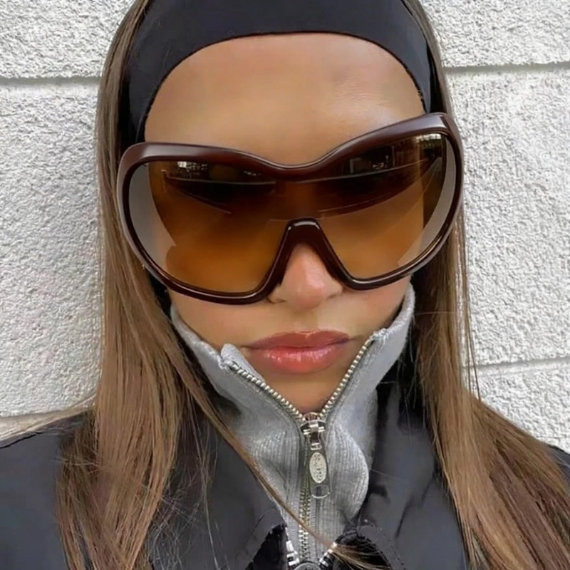 ワンピースオーバーサイズ Y2K サングラス女性男性用ヴィン - Men'S Fashion Old Money のレビューと価格
