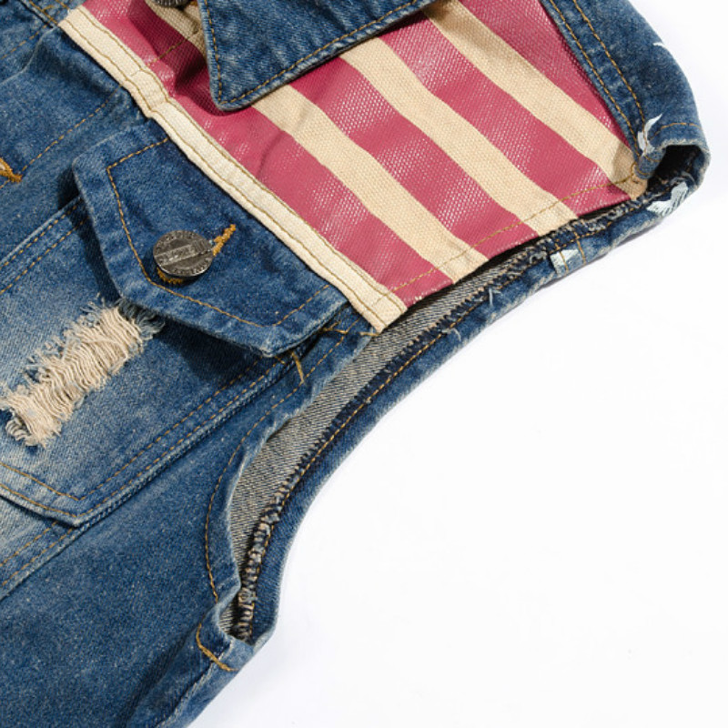 ストリートウェアファッションスターズ＆ストライププリントパッ - Mens Fashion Denim Jacket のレビューと価格