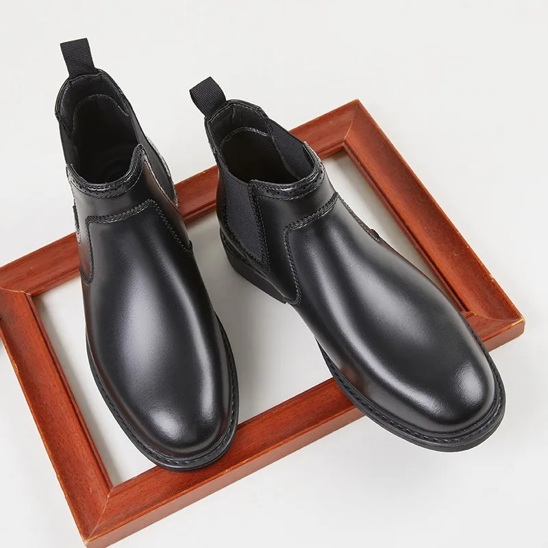 ヴィンテージメンズレザーオックスフォードブーツ高級ハンドメイ - Men Fashion Vintage のレビューと価格