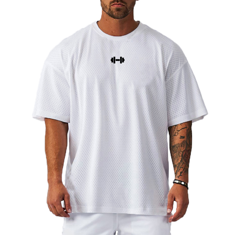メンズ半袖ルーズフィットTシャツ,速乾性シャツ,ボディービル - Muscle Tee Workout のレビューと価格