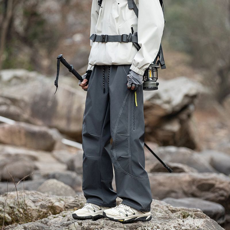 メンズファッション速乾防水カーゴロングパンツアウトドアハイキ - Men'S Fashion Trousers のレビューと価格