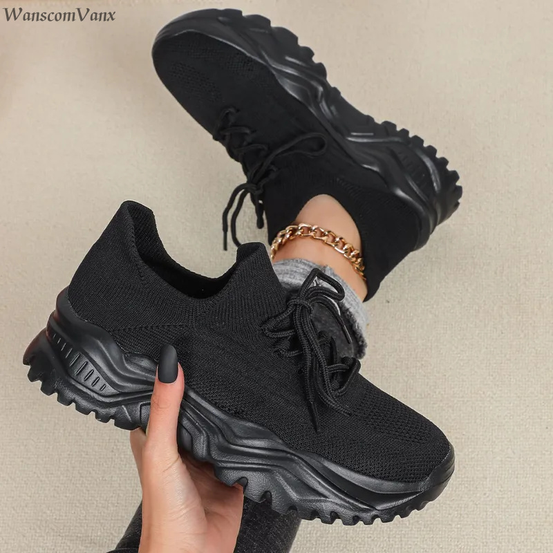 ファッションチャンキープラットフォームスニーカー、男女兼用、 - Casual Sneakers Men のレビューと価格