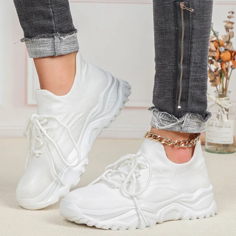ファッションチャンキープラットフォームスニーカー、男女兼用、 - Casual Sneakers Men のレビューと価格