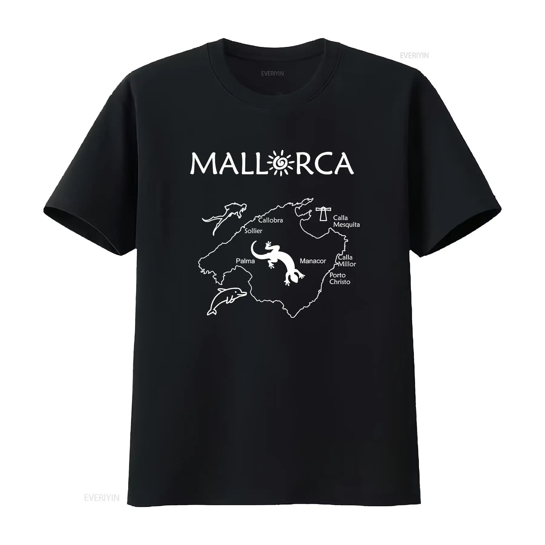 マヨルカ島地図 T シャツ あなたの旅行ガイド ヴィンテージ - Men'S Fashion Guide のレビューと価格