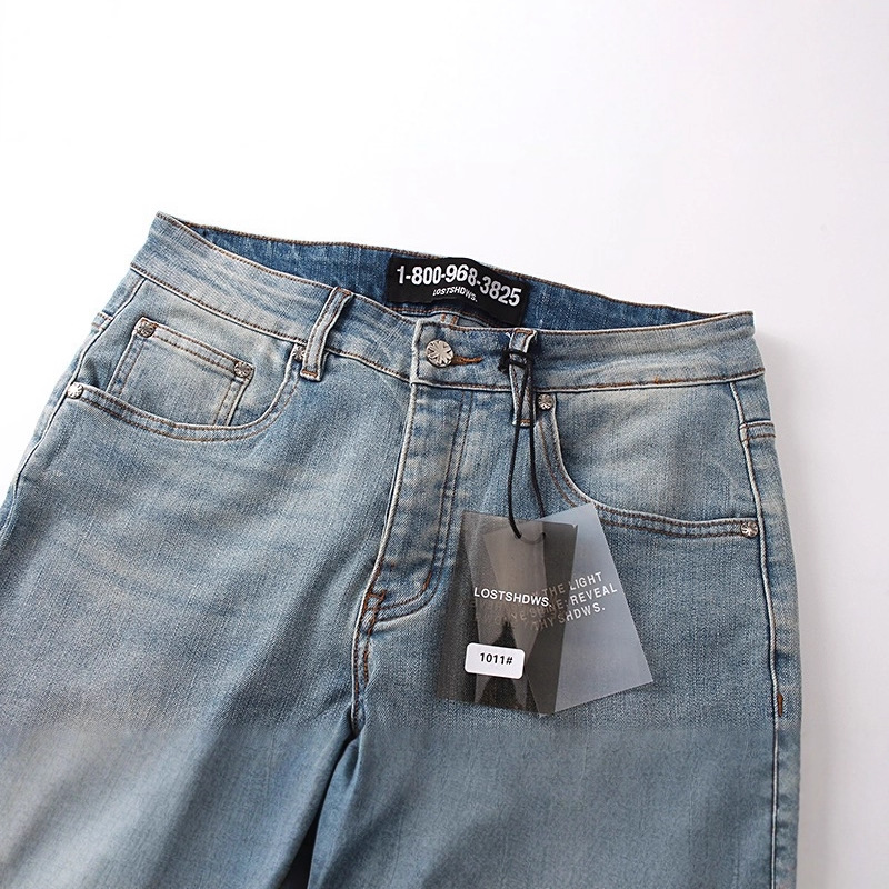 シンプルなヘビーデューティ刺繍高品質ヴィンテージウォッシュラ - Men'S Fashion Jeans And Boots のレビューと価格