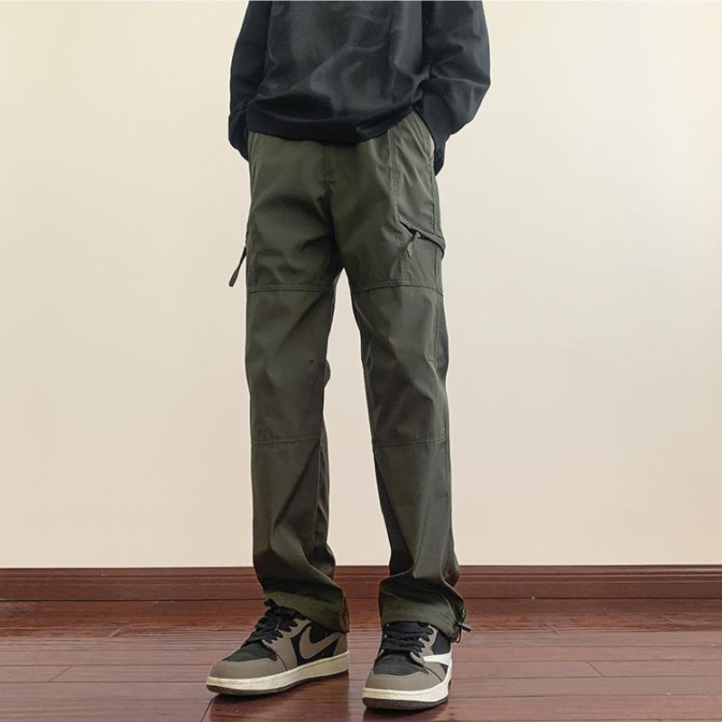 メンズカーゴパンツ ストレートレッグ 防風 防水 アーミーグ - Men'S Fashion Trousers のレビューと価格