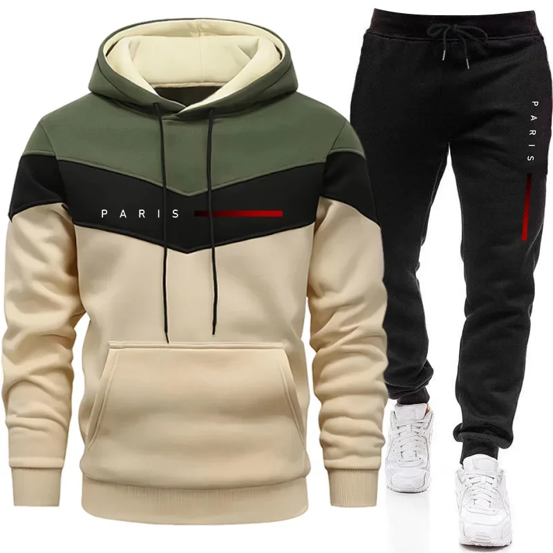 パリファッションメンズフーディセットデイリーカジュアルスポー - Men'S Fashion Designer のレビューと価格