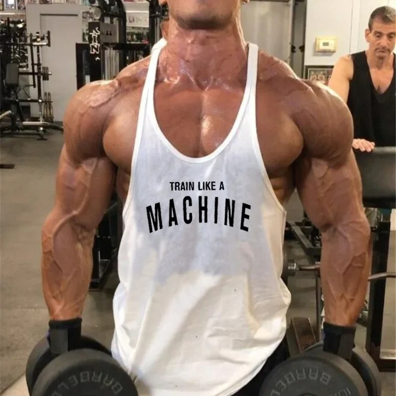 メンズジムボディービルスポーツ服綿ノースリーブタンクトップフ - Muscle Tee Workout のレビューと価格