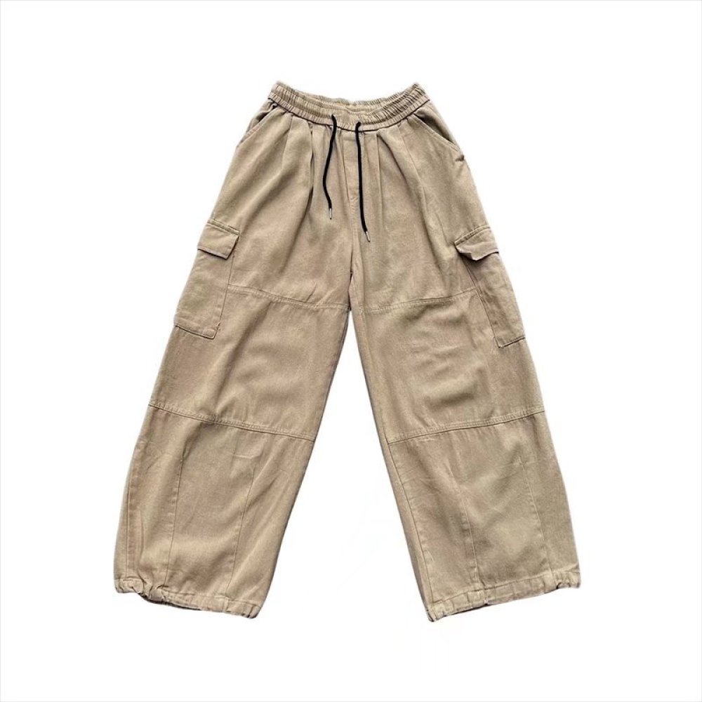 日本のストリートウェアカーゴパンツ メンズ ルーズストレート - Men'S Fashion Trousers のレビューと価格