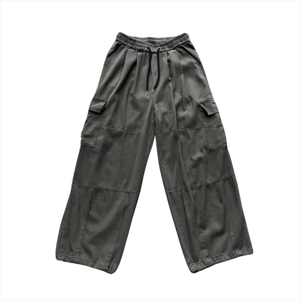 日本のストリートウェアカーゴパンツ メンズ ルーズストレート - Men'S Fashion Trousers のレビューと価格